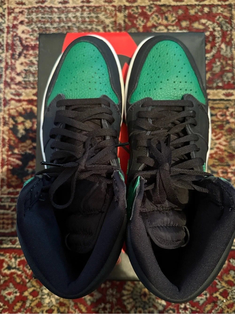 Jordan 1 Retro High Pine Green Black - Men's Sneakers